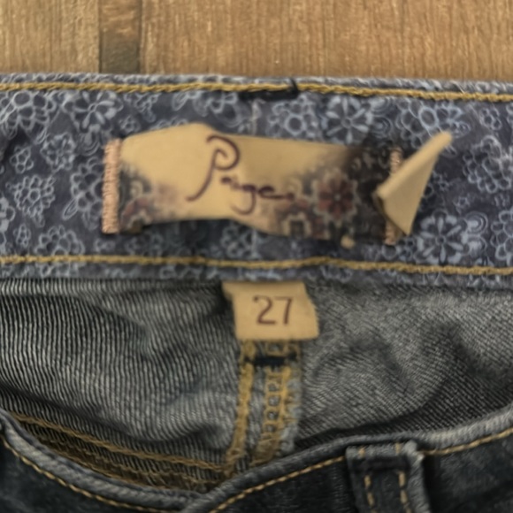 Paige size 27 boot cut jeans low rise - Picture 2 of 3